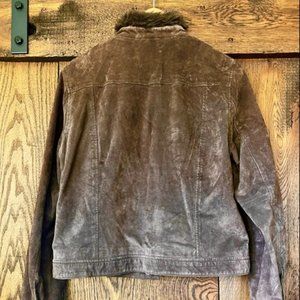 Suede and Faux Fur Coldwater Creek Jacket